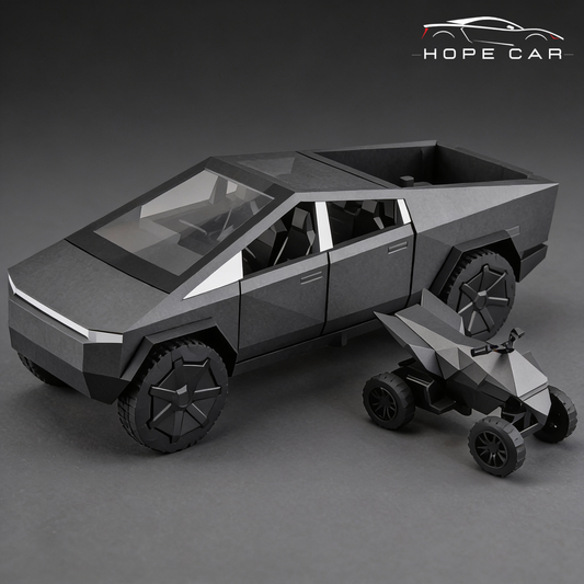 Tesla Cybertruck con Cyberquad 1:32